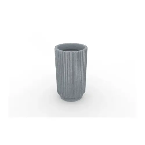 Tall Gray Granite Splash Series Ripple Planter With No Tray Tall Gray Granite Splash Series Ripple Planter With No Tray