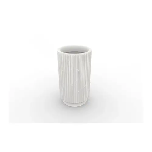 Tall White Splash Series Ripple Planter With No Tray Tall White Splash Series Ripple Planter With No Tray