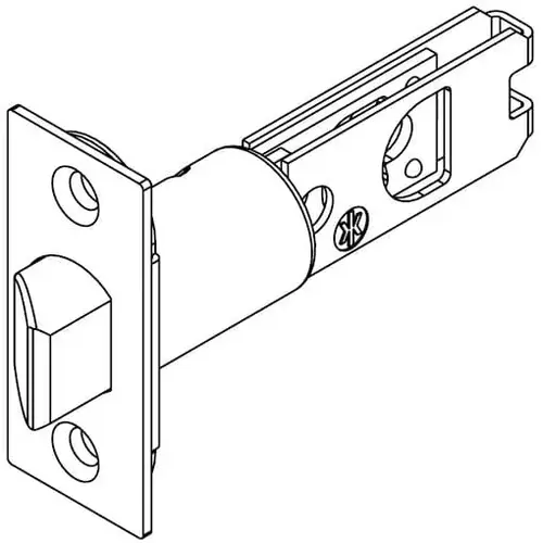 2-3/8" UL Square Corner Springlatch Satin Chrome Finish 2-3/8" UL Square Corner Springlatch Satin Chrome Finish