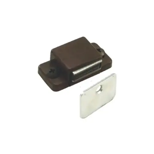 Magnetic Catch Plastic 1.563"L, Brown Magnetic Catch Plastic 1.563"L, Brown