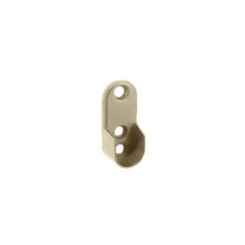 Flange w/Screws, Oval 44mm L, Satin Nickel