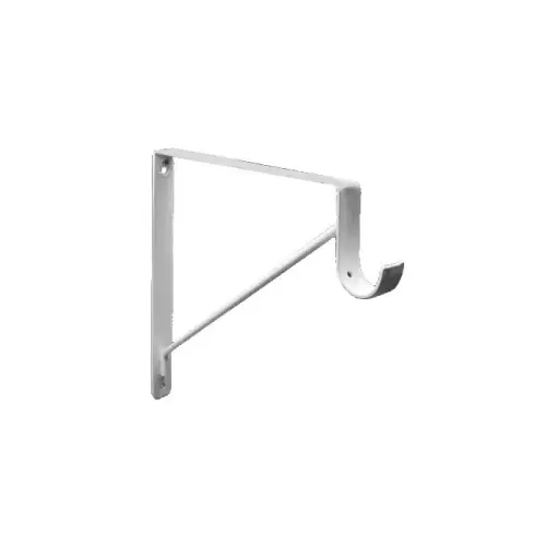 Shelf/Rod Bracket for 1" 1-1/2" Tubing 10.75"L, White Shelf/Rod Bracket for 1" 1-1/2" Tubing 10.75"L, White