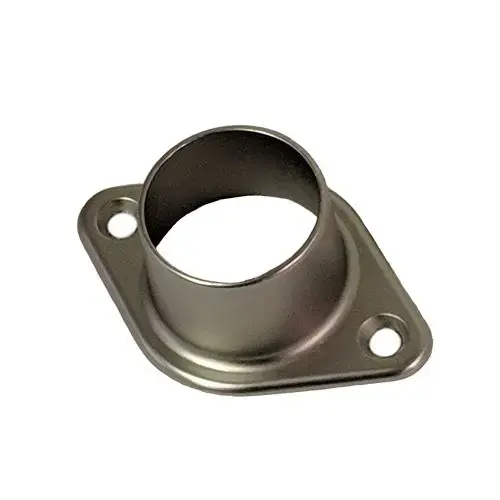 Closed flange for a 1' and 1-1/16 tubing, satin nickle Closed flange for a 1' and 1-1/16 tubing, satin nickle