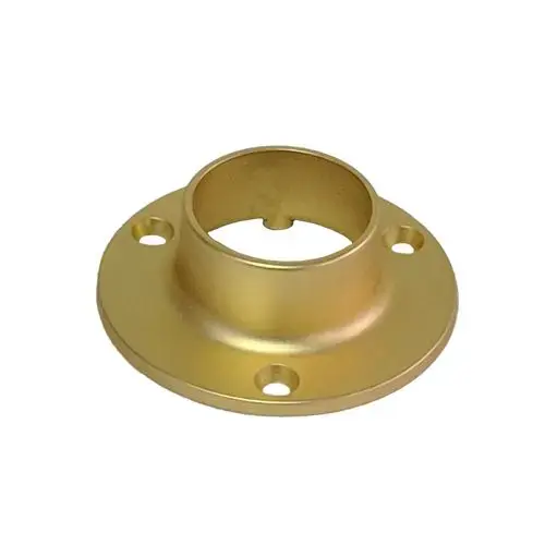 Closed flange for 1-1/4' and 1-5/16' tubing, satin brass
