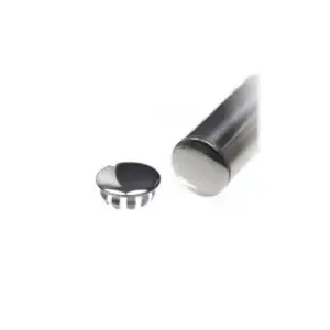 Epco 896-PC 1-5/16" Closet rod end cap, polished stainless steel