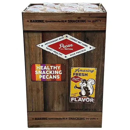 PECAN HALVES PILLOW BAG 12OZ - pack of 40