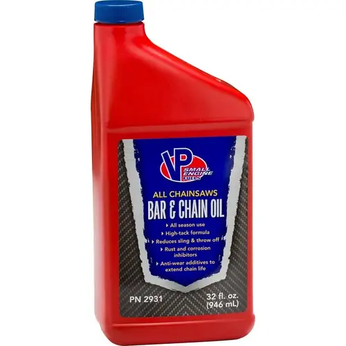 VP Racing Bar and Chain Oil, 465 deg F Flash, 1 qt