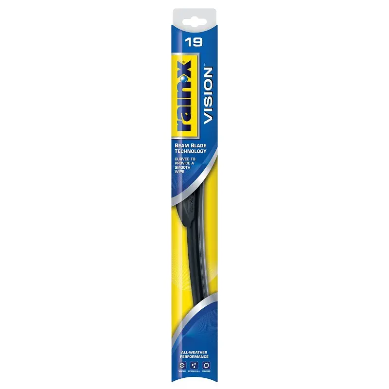 Rain-X Vision Wiper Blade 19 in Beam Blade 19 in L Blade Rubber/Steel 810019 Rain-X Vision Wiper Blade 19 in Beam Blade 19 in L Blade Rubber/Steel 810019