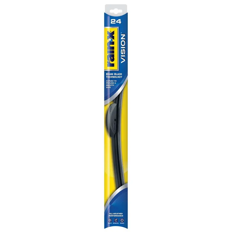 Rain-X Vision Wiper Blade 24 in Beam Blade 24 in L Blade Rubber/Steel 810024 Rain-X Vision Wiper Blade 24 in Beam Blade 24 in L Blade Rubber/Steel 810024