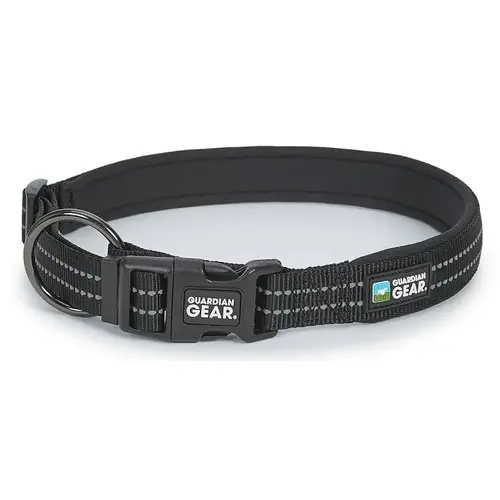 Dog Collar, O-Ring Link, 24 to 30 in L Collar, Nylon, Jet Black Dog Collar, O-Ring Link, 24 to 30 in L Collar, Nylon, Jet Black