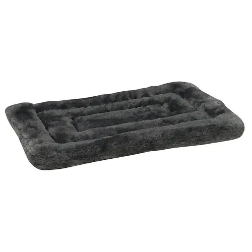 ZW941 18 13 Plush Dog Mat, 18 in L, 13 in W, Plush Fur/Polyfiber Cover, Gray ZW941 18 13 Plush Dog Mat, 18 in L, 13 in W, Plush Fur/Polyfiber Cover, Gray