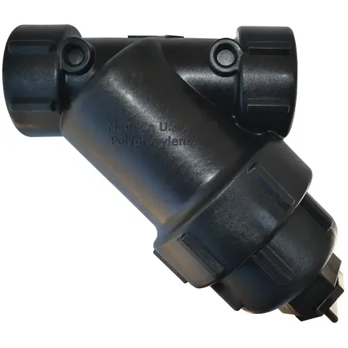 LS200-50 Y-Strainer, 4-5/8 in Dia, 9-29/32 in L, 7-3/16 in W, 50 Mesh, Poly Ribbed with Stainless Steel LS200-50 Y-Strainer, 4-5/8 in Dia, 9-29/32 in L, 7-3/16 in W, 50 Mesh, Poly Ribbed with Stainless Steel