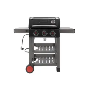 Coleman Cable CO-300BBQ Cookout Barbecue Grill, 31,500 Btu/hr, 3-Burner, 535 sq-in Primary Cooking Surface