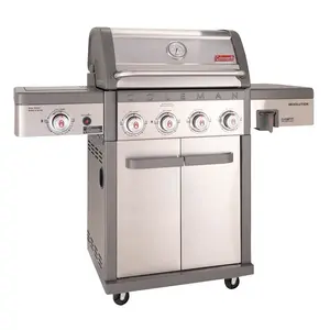 Coleman Cable RV-401BBQ Revolution Barbecue Grill, 50,000 Btu/hr, Propane, 4-Burner
