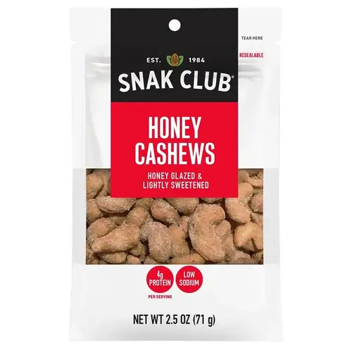 Honey Cashew, Roasted, 2.5 oz - pack of 6