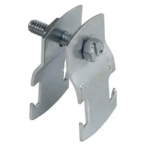 Superstrut Z703 3/4EG-25 700 Pipe Clamp, Steel, Silver, Electro-Galvanized