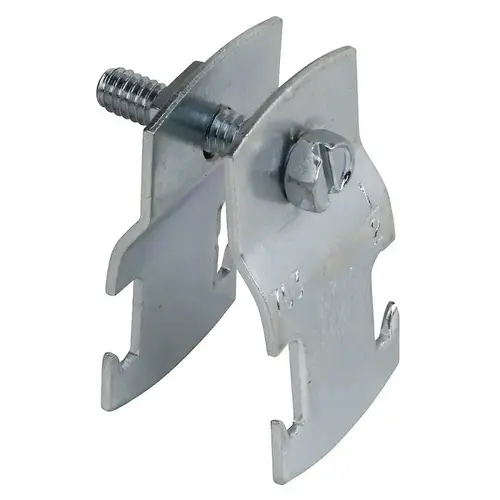 700 Pipe Clamp, Steel, Silver, Electro-Galvanized