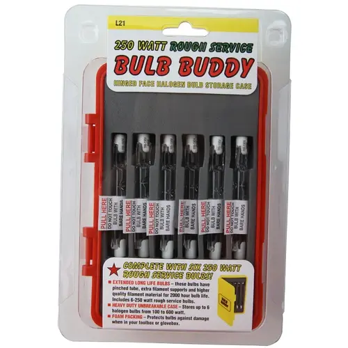 Halogen Light Bulb, 250 W, Recessed Single Contact Lamp Base, T3 Lamp, 4000 hr Average Life - pack of 6 Halogen Light Bulb, 250 W, Recessed Single Contact Lamp Base, T3 Lamp, 4000 hr Average Life - pack of 6