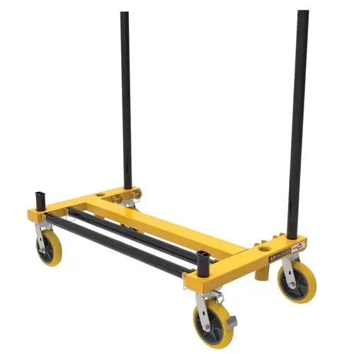 WALL HAULER H Series Drywall Cart, 3000 lb, 9 ga, Steel, 27-3/4 in OAL, 50 in OAW Powder-Coated WALL HAULER H Series Drywall Cart, 3000 lb, 9 ga, Steel, 27-3/4 in OAL, 50 in OAW Powder-Coated