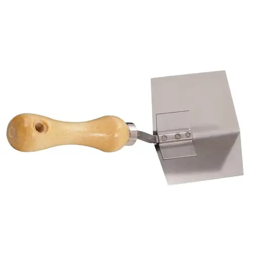 Finishing/Sanding Tool, 5 in L Blade, 4 in W Blade, Stainless Steel Blade, Wood Handle Finishing/Sanding Tool, 5 in L Blade, 4 in W Blade, Stainless Steel Blade, Wood Handle