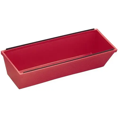 Mud Pan, 14-1/2 in L Bottom, Vinyl Red Mud Pan, 14-1/2 in L Bottom, Vinyl Red