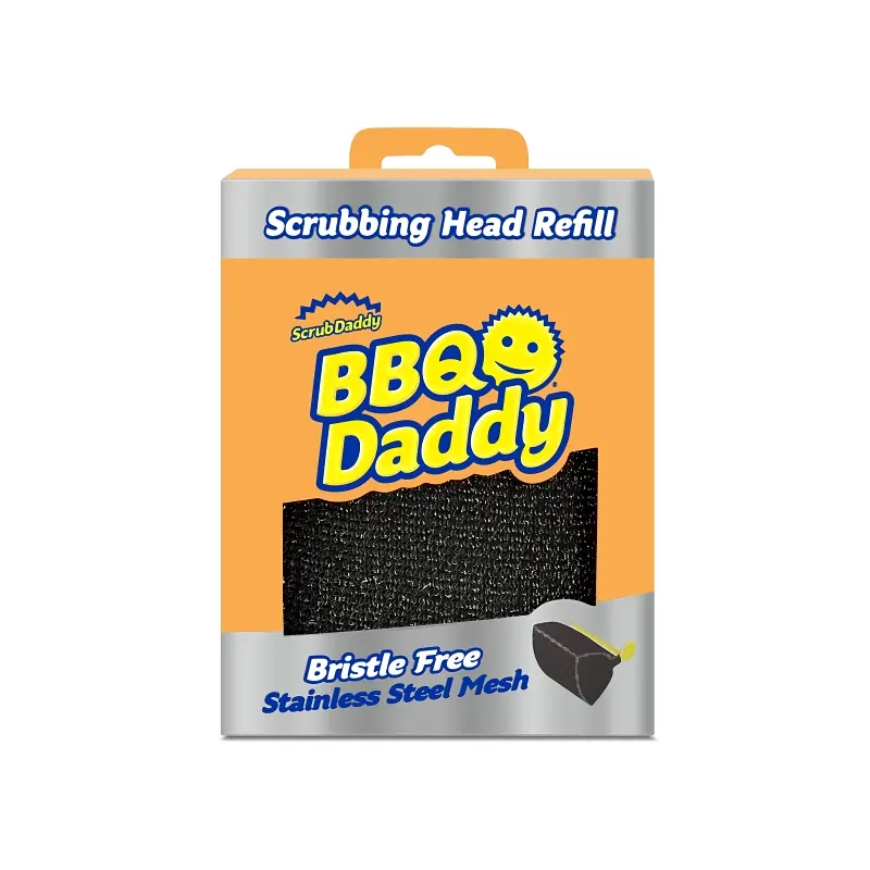Scrub Daddy BBQ Daddy Scrubbing Head Refill Foam Bristle Black Bristle pack of 6 FG2100001006EA0ENXCP6 Scrub Daddy BBQ Daddy Scrubbing Head Refill Foam Bristle Black Bristle pack of 6 FG2100001006EA0ENXCP6