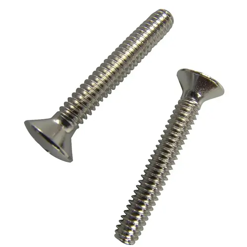 Danco 9D000 Series Tub/Shower Overflow Plate Screw, Steel, Chrome - pack of 2 Danco 9D000 Series Tub/Shower Overflow Plate Screw, Steel, Chrome - pack of 2