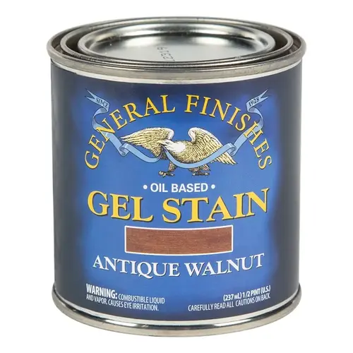 B124-UL 1/2pt Antique Walnut Oil Based Gel Stain B124-UL 1/2pt Antique Walnut Oil Based Gel Stain