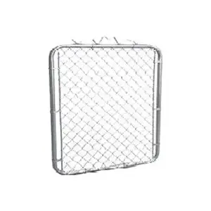 STEPHENS PIPE & STEEL LLC GTB03636 Fence Walk Gate, 36 in W Gate, 36 in H Gate, 12.5 ga Frame Tube/Channel, Gray