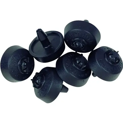 Emitters Sprinkler, Pressure Compensating, For: Blue Strip Drip 1/2 or 1/4 in Tubing - pack of 6 Emitters Sprinkler, Pressure Compensating, For: Blue Strip Drip 1/2 or 1/4 in Tubing - pack of 6