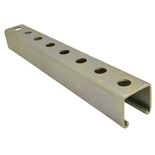 B1400 Punched Channel, Steel, Green, Urethane-Coated
