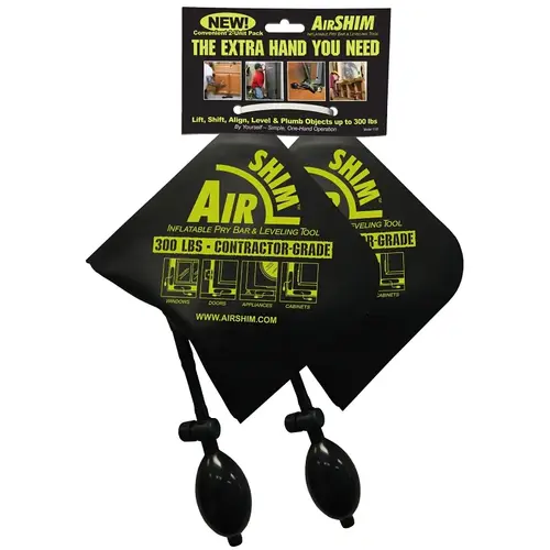 Inflatable Pry Bar and Leveling Tool, 6-5/8 in L, 6-3/8 in W