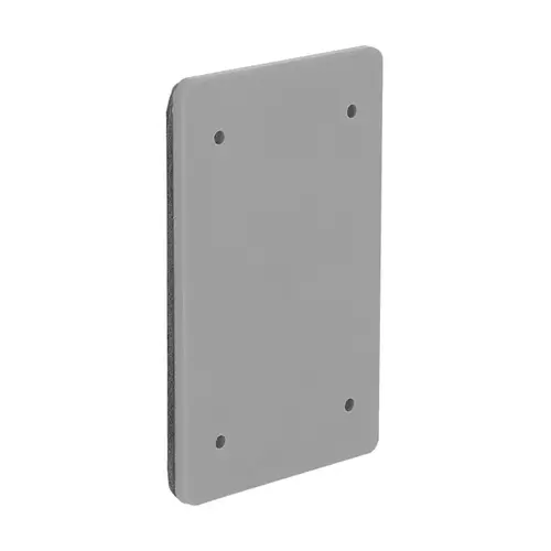 1-Gang Polycarbonate Weatherproof Blank Electrical Box Cover, Gray, NEMA 3R 1-Gang Polycarbonate Weatherproof Blank Electrical Box Cover, Gray, NEMA 3R