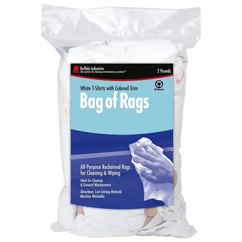 Tee Shirt Rag, White