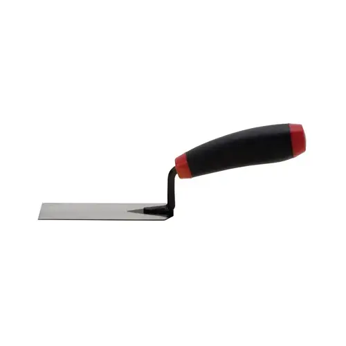Hyde Margin Trowel, 5 in L Blade, 1-1/2 in W Blade, HCS Blade, Ergonomic Handle, Wood Handle