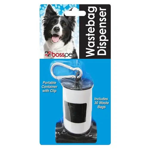Dog Waste Bag Dispenser, Plastic, Black