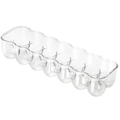 Fridge Egg Holder, 14 Eggs Capacity, Plastic, Clear Fridge Egg Holder, 14 Eggs Capacity, Plastic, Clear