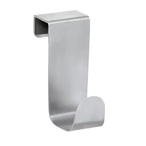 Hook Forma 3-1/4" L Brushed Nickel Silver Stainless Steel Small Over the Cabinet Brushed Nickel Hook Forma 3-1/4" L Brushed Nickel Silver Stainless Steel Small Over the Cabinet Brushed Nickel