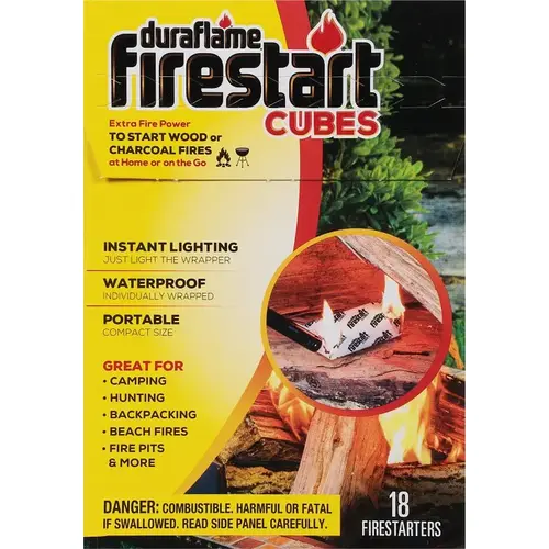 FIRESTART 1845 Fire Starter Cube - pack of 18 FIRESTART 1845 Fire Starter Cube - pack of 18