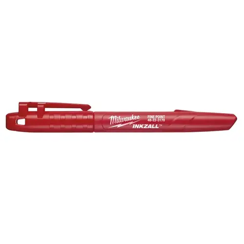 Jobsite Marker INKZALL Red Fine Tip - pack of 36 Jobsite Marker INKZALL Red Fine Tip - pack of 36