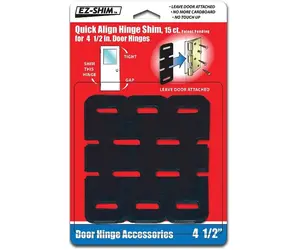 KS Hardware Door Hinge Shims (0.060 Inch Thickness, 4 Inch Hinge Shims) - 10 Pack