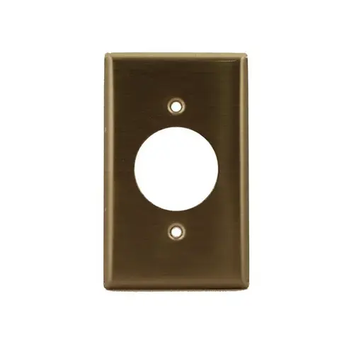 Wall Plate Commercial Silver 1 gang Stainless Steel Outlet Silver Wall Plate Commercial Silver 1 gang Stainless Steel Outlet Silver