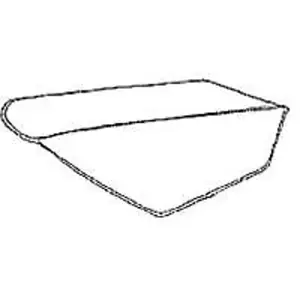 Wellmade 401010 Miller 6294002 Wheelbarrow Tray, Steel Blue