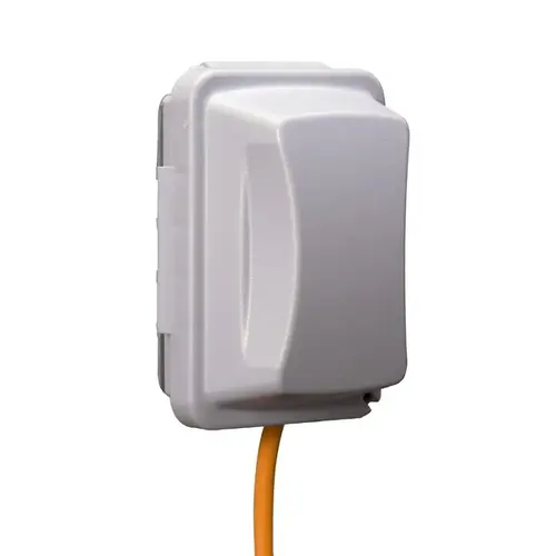 Weatherproof Cover Rectangle Polycarbonate 1 gang For Damp Locations and Wet Locations Gray Weatherproof Cover Rectangle Polycarbonate 1 gang For Damp Locations and Wet Locations Gray