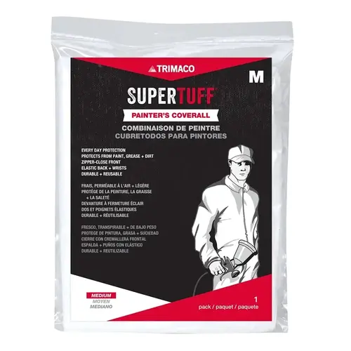 Painter's Coveralls Polypropylene Painter's Coveralls White M White Painter's Coveralls Polypropylene Painter's Coveralls White M White