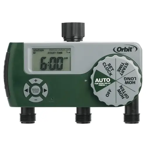 Water Timer Programmable 2 Zone Green Water Timer Programmable 2 Zone Green