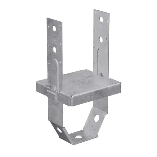 PBS Post Base, 6 x 6 in Post, 12 ga Gauge, Steel, Galvanized/Zinc PBS Post Base, 6 x 6 in Post, 12 ga Gauge, Steel, Galvanized/Zinc