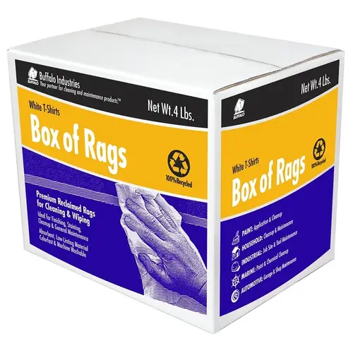 Wiping Rags Knit 4 lb White