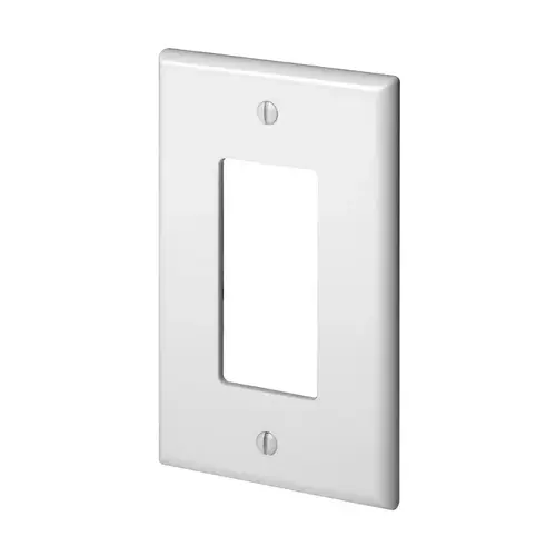 0PJ26-W Wallplate, 4.88 in L, 3.13 in W, 1-Gang, Nylon, White 0PJ26-W Wallplate, 4.88 in L, 3.13 in W, 1-Gang, Nylon, White