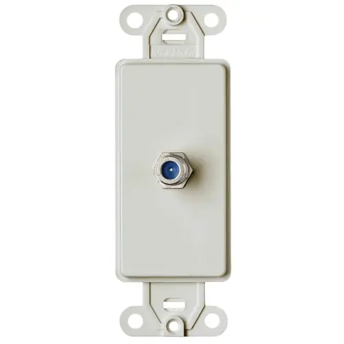 Wallplate, Plastic, White, Flush Mounting Wallplate, Plastic, White, Flush Mounting